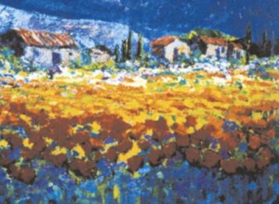 El Campo De Las Amapolas art print by Aurelio Santos