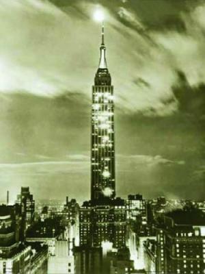 Empire State Night, 1936 art print by B & W Collection