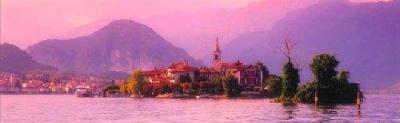 Isola dei Pescatori, Lake Maggiore, Italy art print by John Lawrence