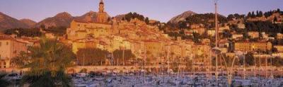 Menton - France art print by John Lawrence