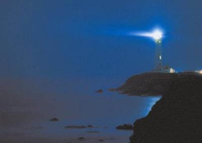 Pigeon Point Lighthouse, California art print by Mark Lewis