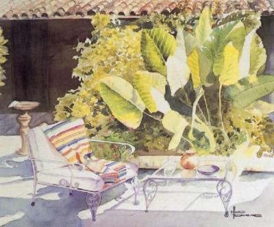 In The Courtyard, 2001 art print by Maud Durland