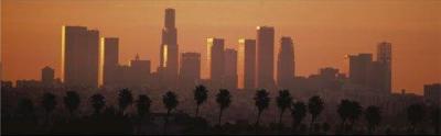 Los Angeles City at Down art print by Rene Sheret
