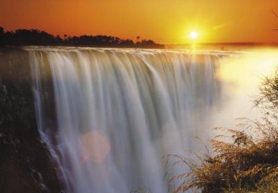 Victoria Falls - Zimbabwe art print by Roger de la Harpe