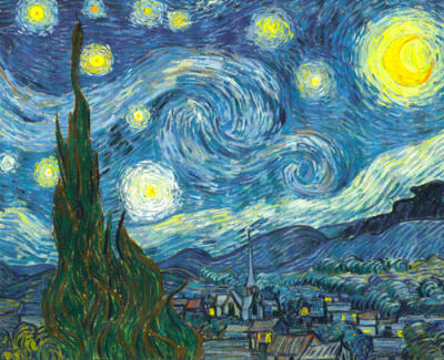 The Starry Night art print by Vincent Van Gogh