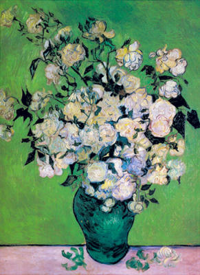 Vase Of Roses art print by Vincent Van Gogh