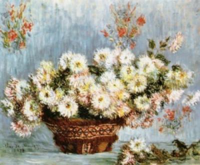 Chrysanthemums, 1878 art print by Claude Monet