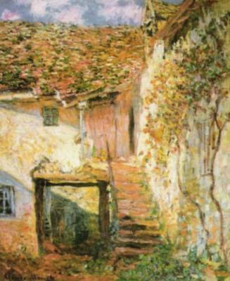 Die Treppe art print by Claude Monet