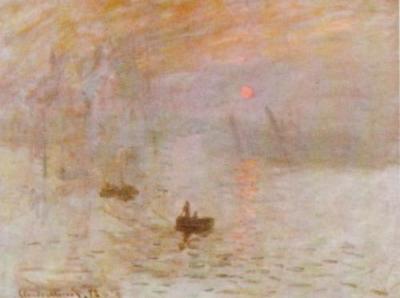 Impression, rising sun art print by Claude Monet