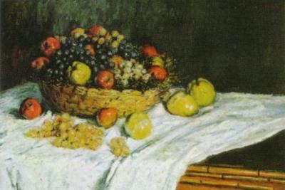 Natura morta con uva e mele, 1880 art print by Claude Monet