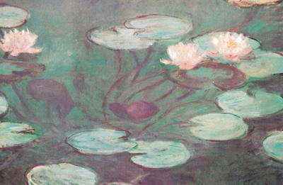Nymphaeas art print by Claude Monet