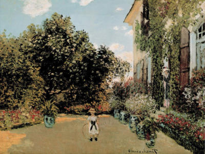 The Artist's house at Argenteuil art print by Claude Monet