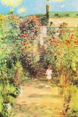 The Monet's garden at Vetheuil art print by Claude Monet