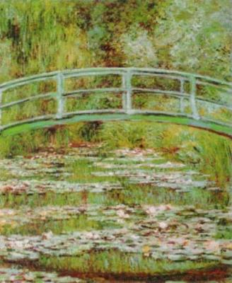 The water-lily pond at the japanis bridge art print by Claude Monet