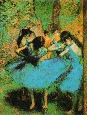 Ballerine blu art print by Edgar Degas