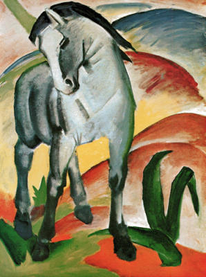 Blaues Pferd 1 art print by Franz Marc