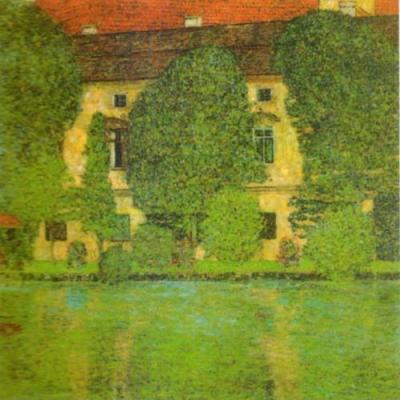Schloss Kammer on Attersee art print by Gustav Klimt