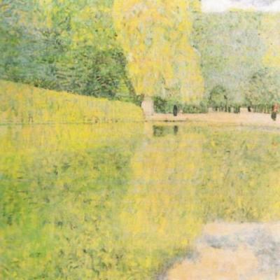 The Schonbrunn Park art print by Gustav Klimt