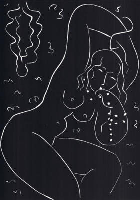 Nu au bracelet art print by Henri Matisse