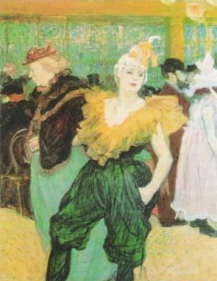 La Clown Cha-U-Cao, 1895 art print by Henri de Toulouse-Lautrec