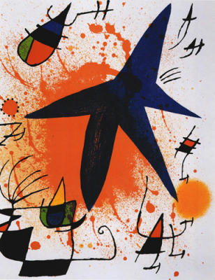 L'etoile bleu art print by Joan Miro
