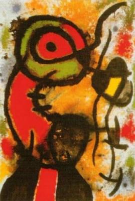 Personnage et oiseau