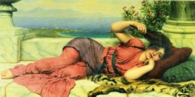 Noon-Day Rest, 1910 art print by John Godward