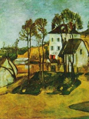 La maison du Dr. Gachet � Auvers art print by Paul Cezanne