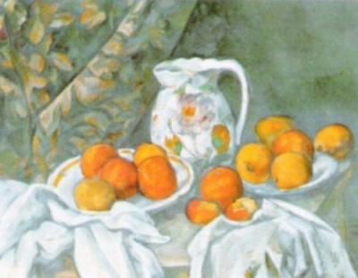 Natura morta con tenda , 1898 art print by Paul Cezanne