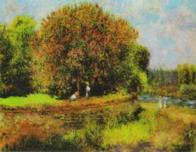 Bluehender Kastanienbaum art print by Pierre Auguste Renoir