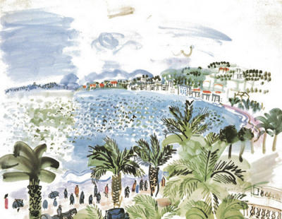 La promenade des Anglais, 1928 art print by Raoul Dufy
