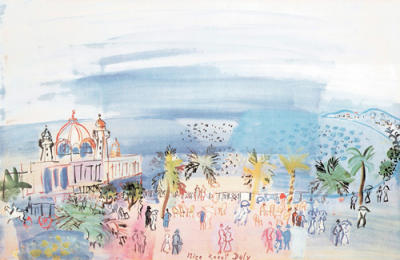 Le casino de Nice, 1934 art print by Raoul Dufy