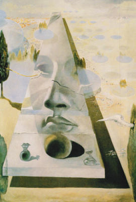 Apparition du visage de l'Aphrodite de Cride art print by Salvador Dali
