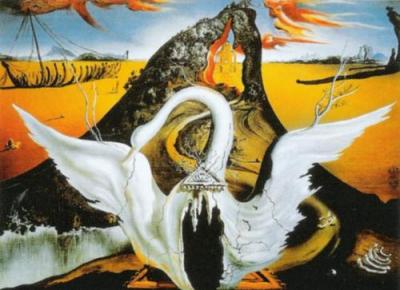 Bacchanale art print by Salvador Dali