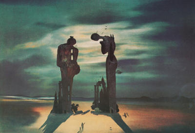 R�minescence arch�ologique de l'Ang�lus de Millet, 1935 art print by Salvador Dali