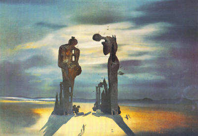 R�minescence arch�ologique de l'Ang�lus de Millet, 1935 art print by Salvador Dali