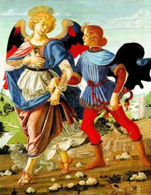 Tobias & The Angel art print by Verochio