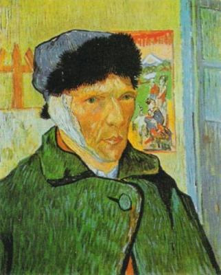 Autoritratto con capo bendato art print by Vincent Van Gogh