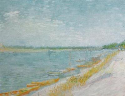 Les canots amerres, 1887 art print by Vincent Van Gogh