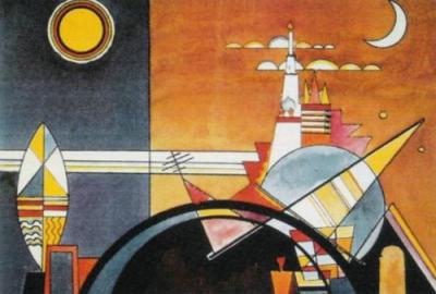 La grande torre a Kiev art print by Wassily Kandinsky
