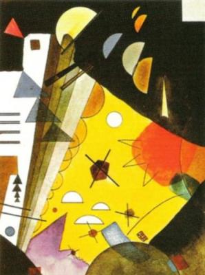 Tension en hauteur, 1924 art print by Wassily Kandinsky