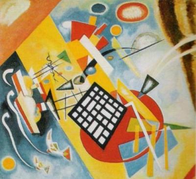 Trame noir art print by Wassily Kandinsky