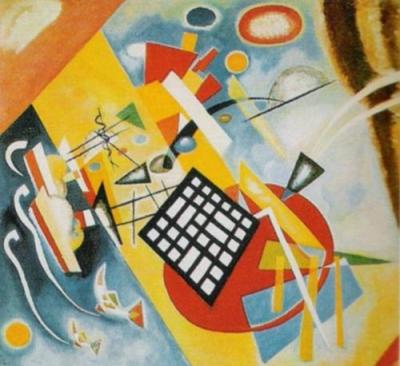 Trame noir art print by Wassily Kandinsky
