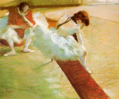 Dancers Resting art print by Edgar Degas