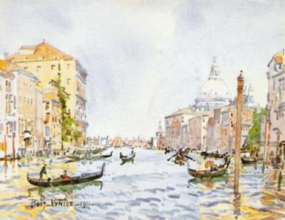 Venice: Afternoon on the Grand Canal art print by Edward Darley Boit