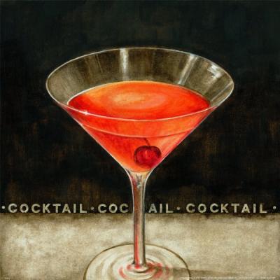 Cocktail art print by Eric Barjot