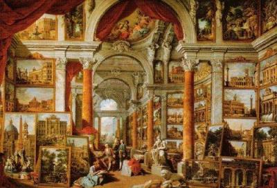 Picture Gallery with Views of Modern Rome