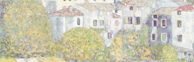 Church at Cassone sul Garda, (detail) art print by Gustav Klimt