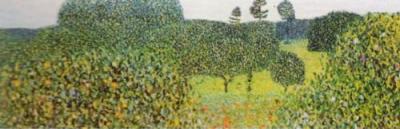 Field of poppies, (detail) art print by Gustav Klimt