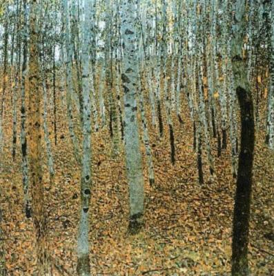Forest of Beech Trees (detail) art print by Gustav Klimt